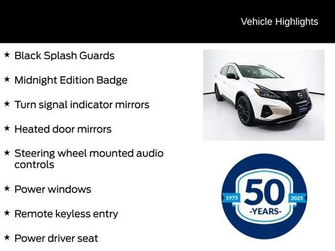 Used 2023 Nissan Murano SV w/ SV Midnight Edition Package AWD/4WD image 16