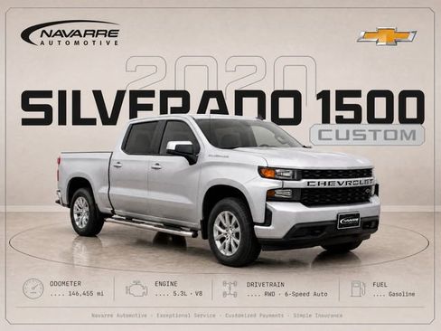 Used 2020 Chevrolet Silverado 1500 Custom w/ Custom Value Package RWD image 1