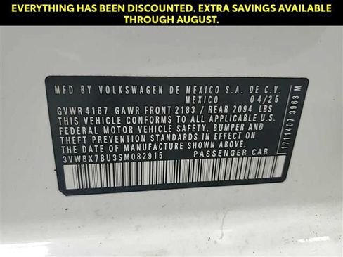 Used 2025 Volkswagen Jetta Sport FWD image 7