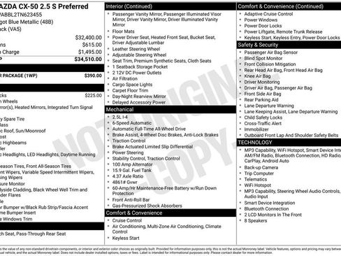 New 2026 MAZDA CX-50 AWD 2.5 S w/ Weather Package image 6