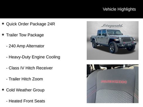 Used 2021 Jeep Gladiator Rubicon w/ Cold Weather Group AWD/4WD image 9
