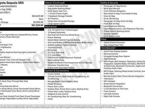 Used 2025 Toyota Sequoia SR5 AWD/4WD image 7
