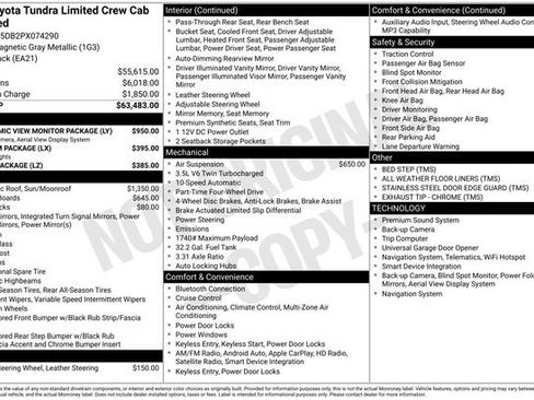 Used 2023 Toyota Tundra Limited AWD/4WD image 34