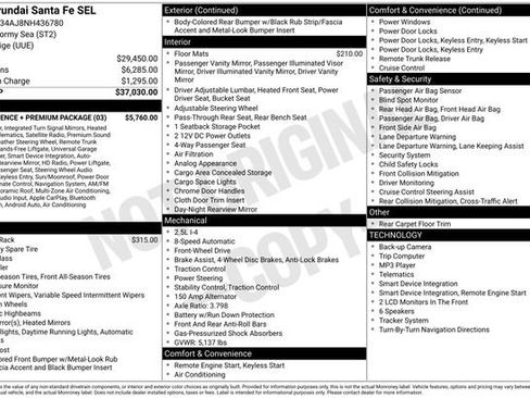 Certified 2022 Hyundai Santa Fe SEL w/ Convenience + Premium Package FWD image 2