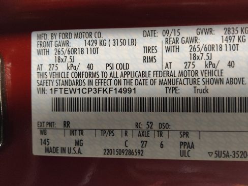 Used 2015 Ford F150 XLT w/ Equipment Group 301A Mid image 33