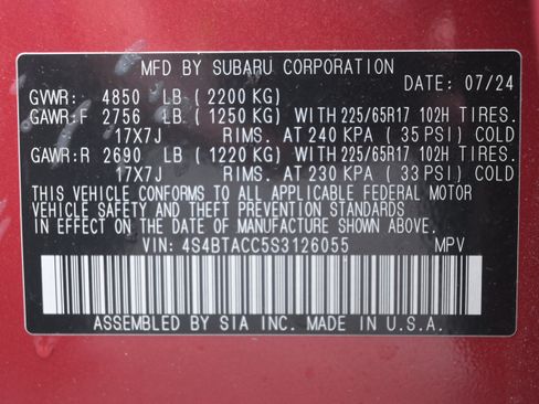 Certified 2025 Subaru Outback Premium AWD/4WD image 35