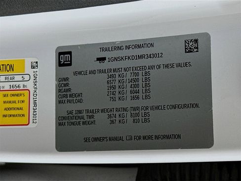 Used 2021 Chevrolet Suburban Premier w/ Premium Package image 35