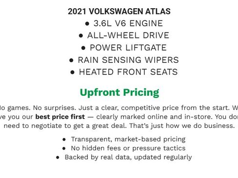 Used 2021 Volkswagen Atlas SE image 2