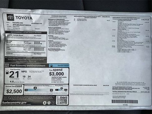 New 2025 Toyota Tacoma SR5 image 38