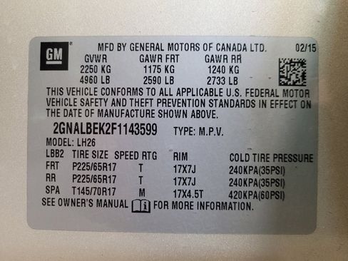 Used 2015 Chevrolet Equinox LT w/ Driver Convenience Package FWD image 34