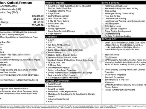Used 2022 Subaru Outback Premium AWD/4WD image 17