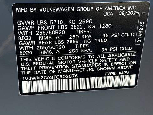 New 2026 Volkswagen Atlas SE image 25