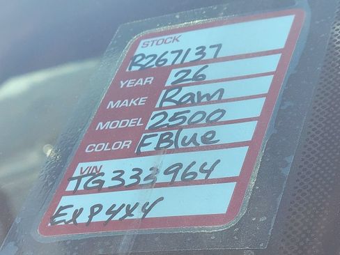 New 2026 RAM 2500 Tradesman AWD/4WD image 27