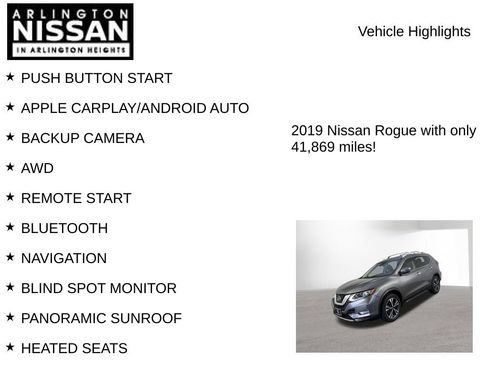 Used 2019 Nissan Rogue SV w/ Sun & Sound Touring Package AWD/4WD image 8