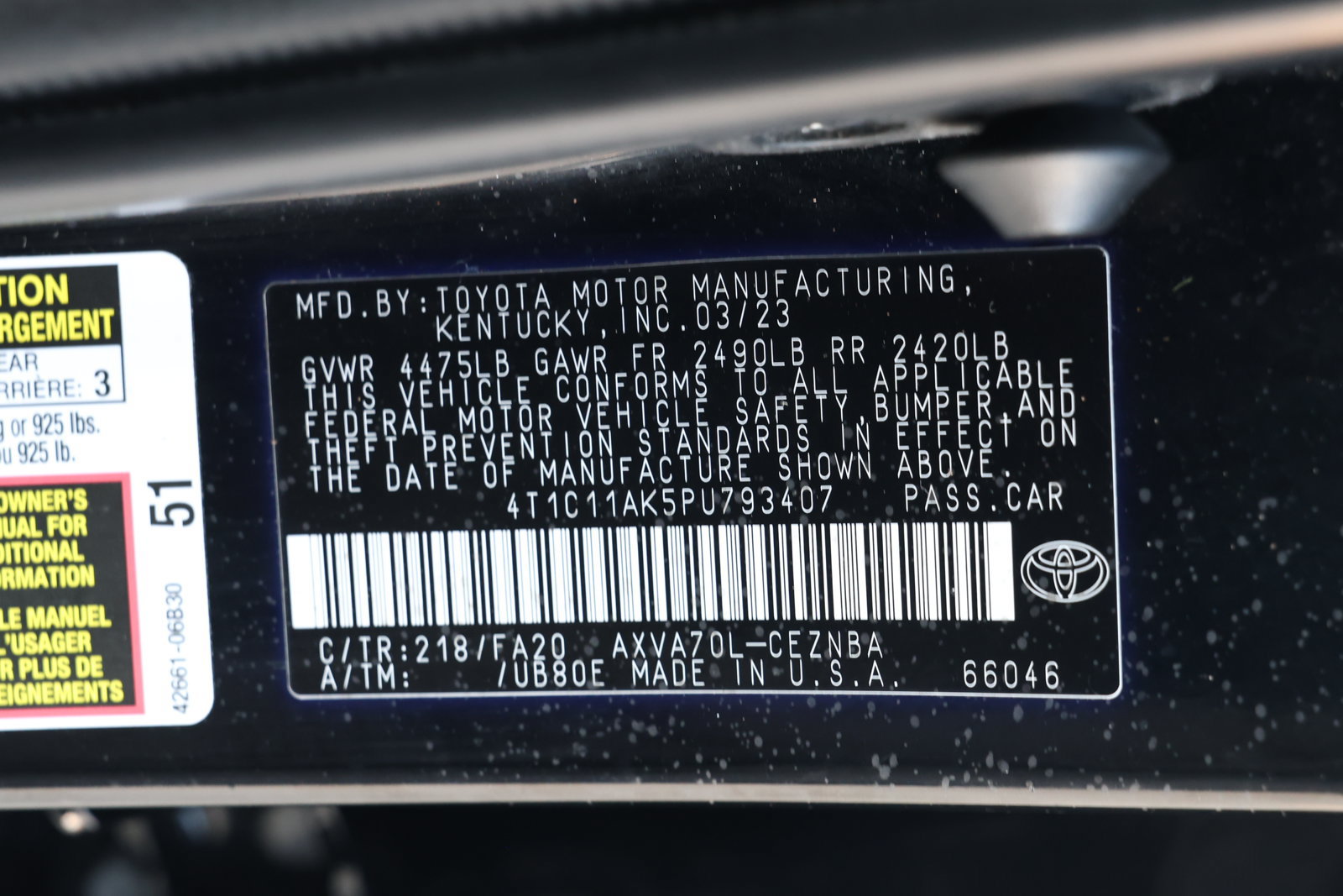 Used 2023 Toyota Camry LE FWD image 33