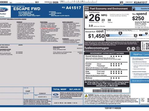 Used 2019 Ford Escape SE FWD image 27