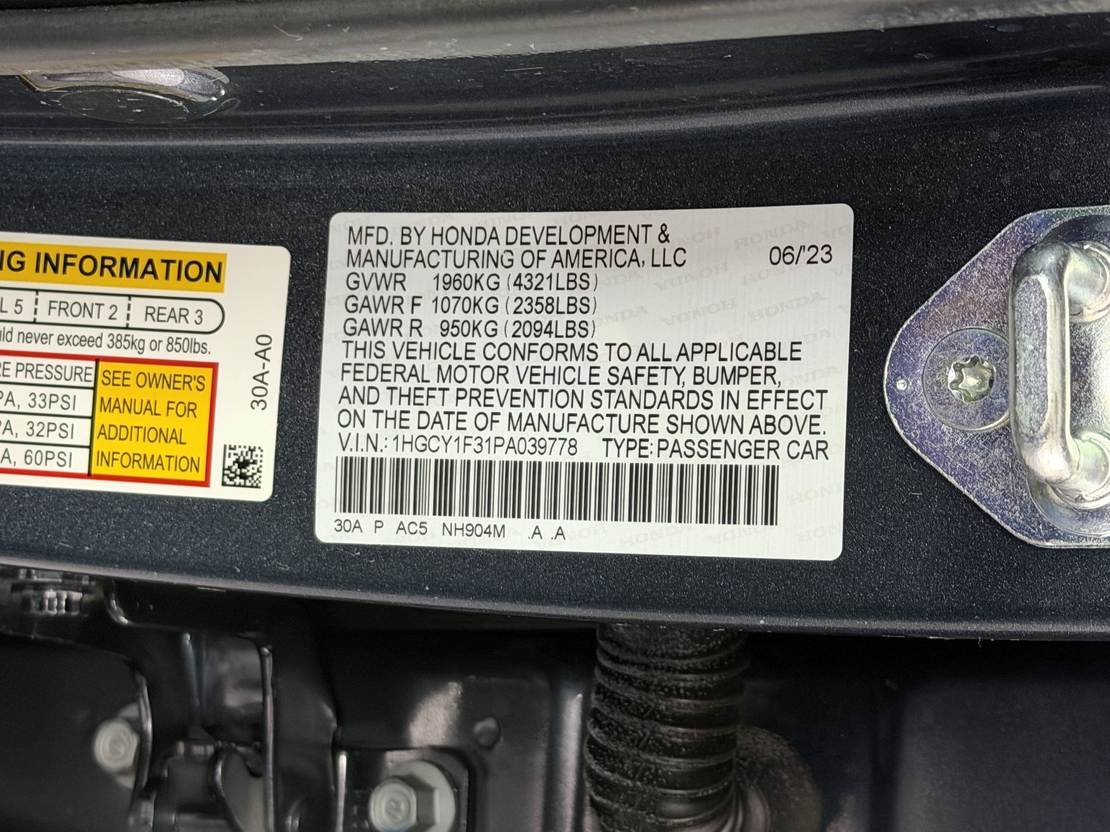 Certified 2023 Honda Accord EX image 25