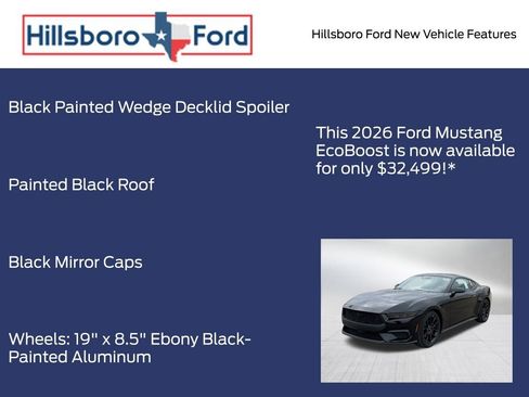 New 2026 Ford Mustang Coupe w/ Mustang Nite Pony Package image 10