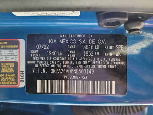 Used 2022 Kia Rio S FWD image 33