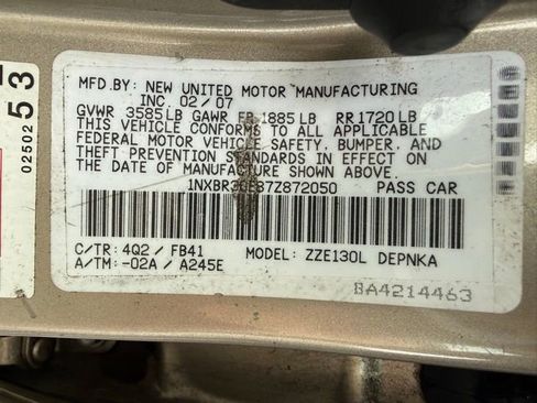 Used 2007 Toyota Corolla CE image 13