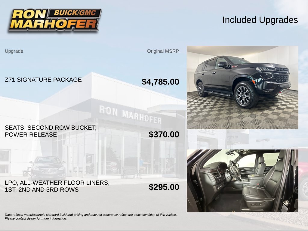 Used 2021 Chevrolet Tahoe Z71 w/ Z71 Signature Package AWD/4WD image 6