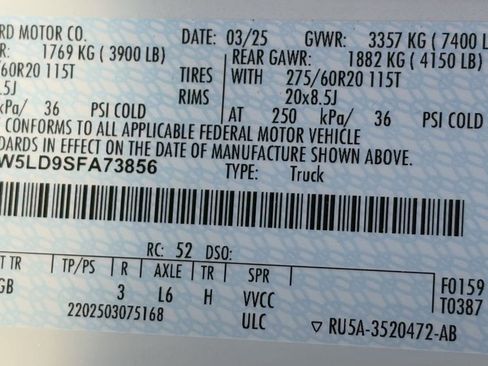 New 2025 Ford F150 Lariat w/ Equipment Group 501A Mid image 61