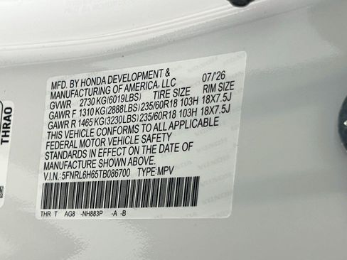 New 2026 Honda Odyssey EX-L image 31