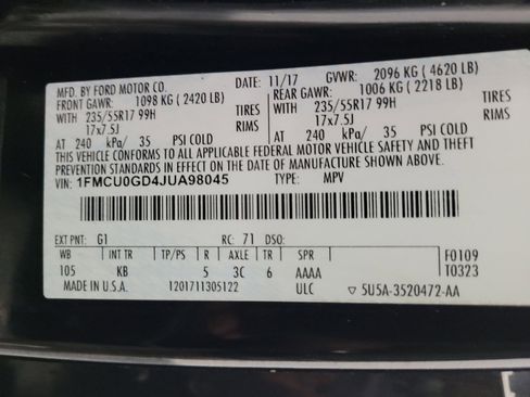 Used 2018 Ford Escape SE w/ SE Sync 3 Package image 33