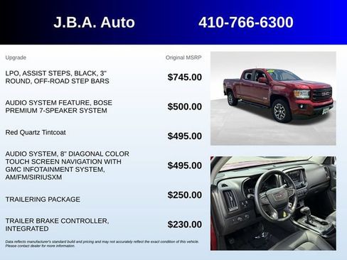 Used 2018 GMC Canyon All Terrain w/ Trailering Package AWD/4WD image 5