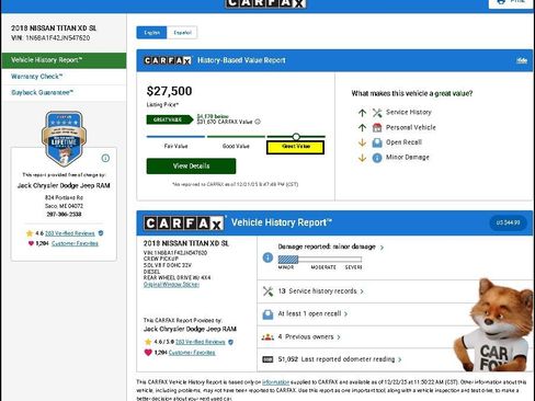 Used 2018 Nissan Titan SL w/ Midnight Edition image 12