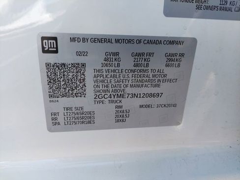 Used 2022 Chevrolet Silverado 2500 Custom w/ Custom Value Package AWD/4WD image 32