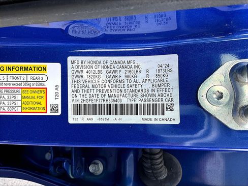 Used 2024 Honda Civic EX image 18