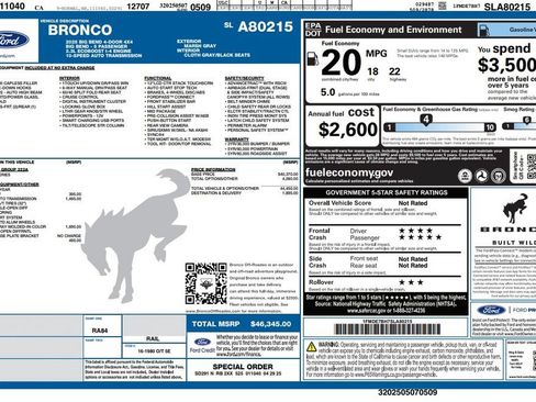 Used 2025 Ford Bronco Big Bend AWD/4WD image 2