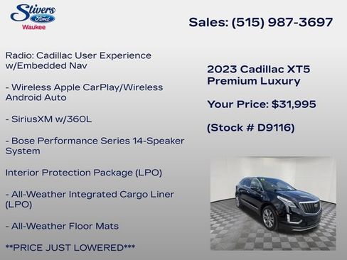 Used 2023 Cadillac XT5 Premium Luxury AWD/4WD image 16