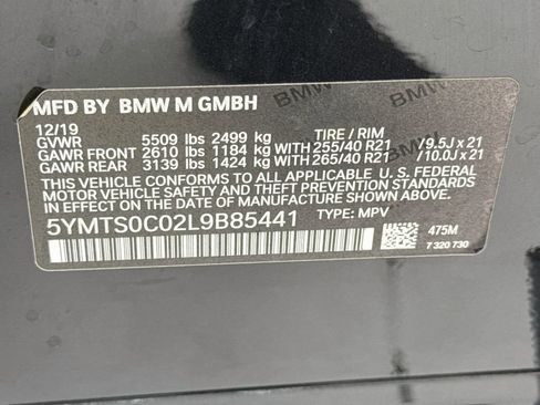 Used 2020 BMW X3 M w/ Executive Package AWD/4WD image 34