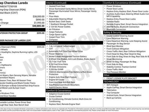 New 2026 Jeep Cherokee Laredo AWD/4WD image 30