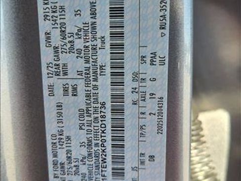 New 2026 Ford F150 STX w/ Equipment Group 200A image 17