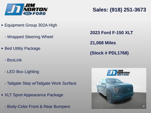 Used 2023 Ford F150 XLT w/ Equipment Group 302A High AWD/4WD image 15