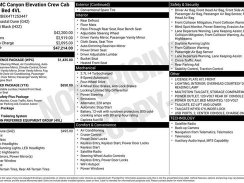 New 2026 GMC Canyon Elevation w/ Convenience Package AWD/4WD image 4