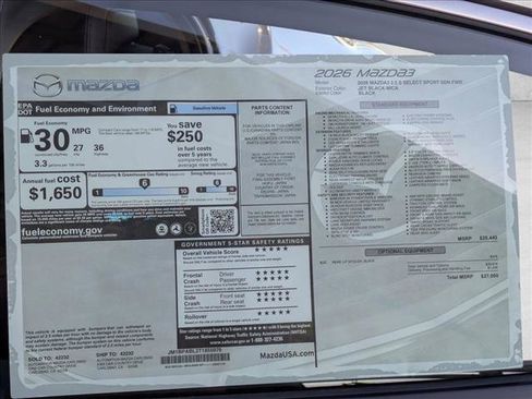 New 2026 MAZDA MAZDA3 s Sport image 17