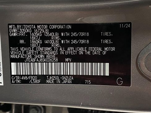 Used 2025 Toyota Land Cruiser 1958 AWD/4WD image 32