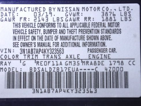 Used 2019 Nissan Sentra SV FWD image 42