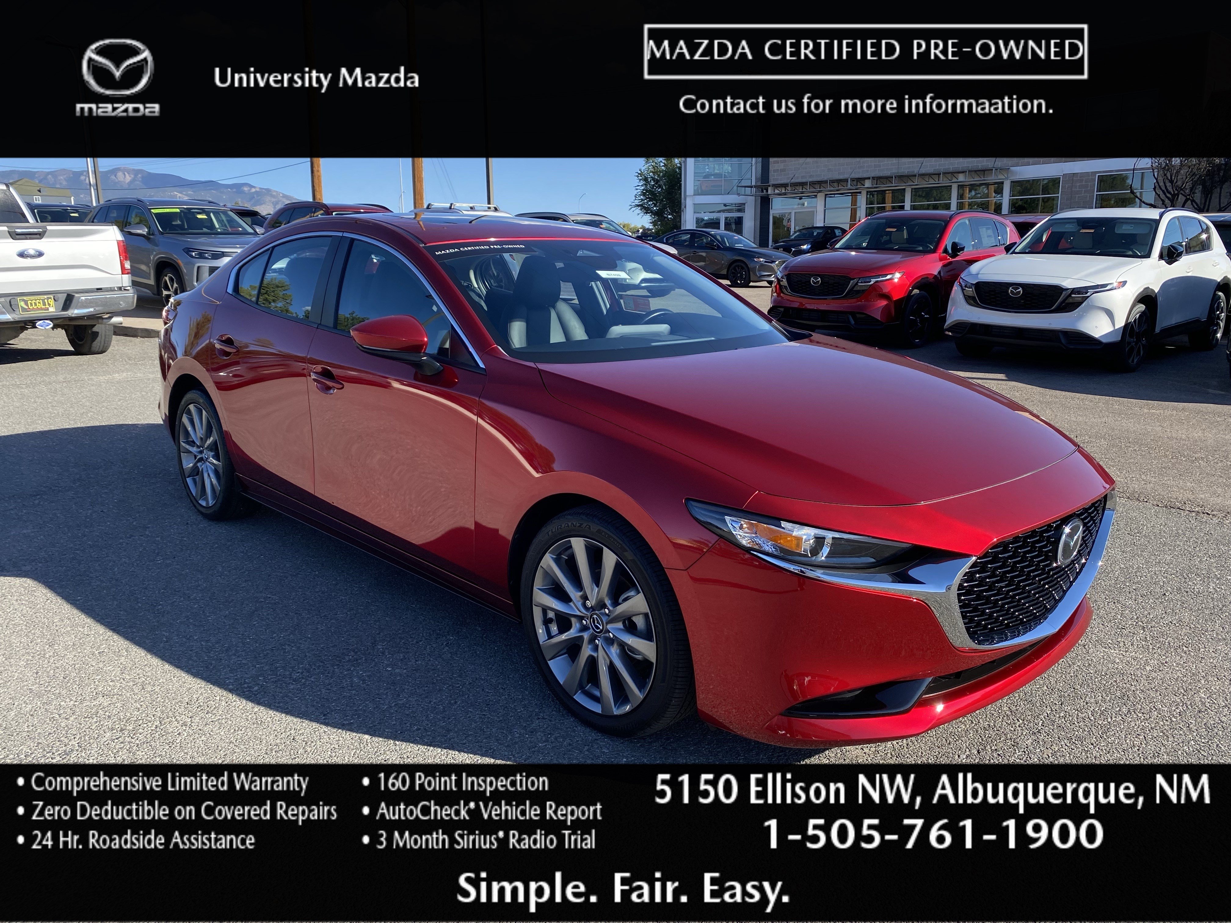 Certified 2025 MAZDA MAZDA3 s FWD image 1