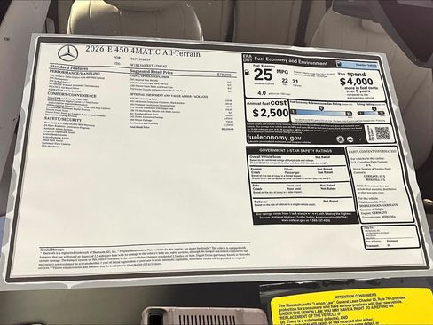 New 2026 Mercedes-Benz E 450 4MATIC All-Terrain Wagon image 18