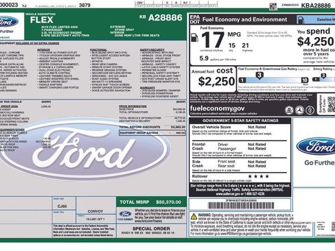 Used 2019 Ford Flex Limited w/ Equipment Group 303A image 38