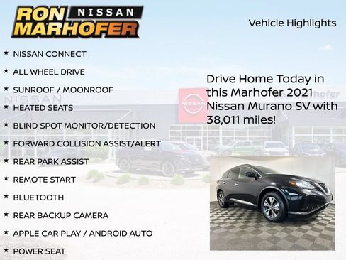 Used 2021 Nissan Murano SV AWD/4WD image 13