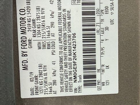 Used 2019 Ford Transit Connect XLT w/ XLT Premium Package image 34