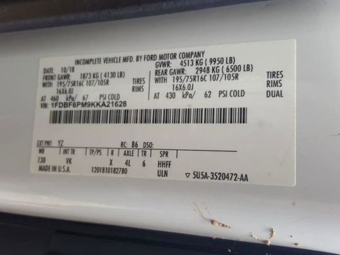 Used 2019 Ford Transit 350 138 DRW w/ Exterior Upgrade Package RWD image 25