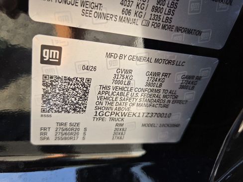 New 2026 Chevrolet Silverado 1500 RST w/ RST Select Package AWD/4WD image 24