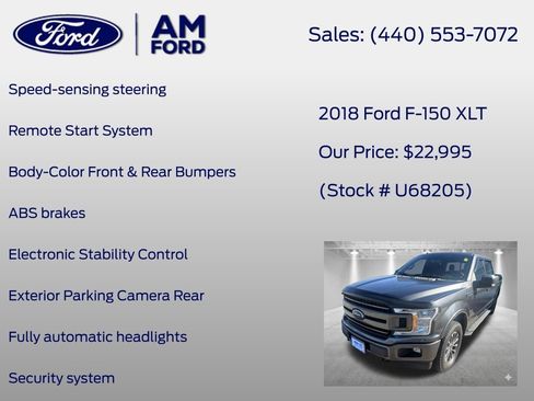 Used 2018 Ford F150 XLT w/ Equipment Group 302A Luxury AWD/4WD image 37